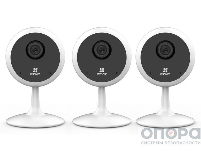 Комплект WiFi видеонаблюдения для дома и офиса Ezviz C1C 720P (3 шт.)