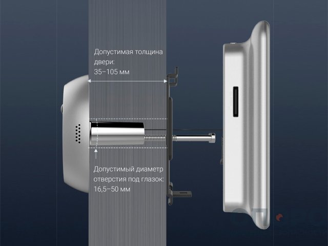 Wi-Fi дверной глазок с ответной станцией EZVIZ DP2C