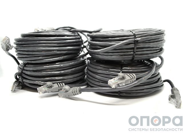  Сетевой кабель патч-корд Master MR-PC50, комплект 4 шт. (UTP / 50 метров / литой / RJ45 / Серый)
