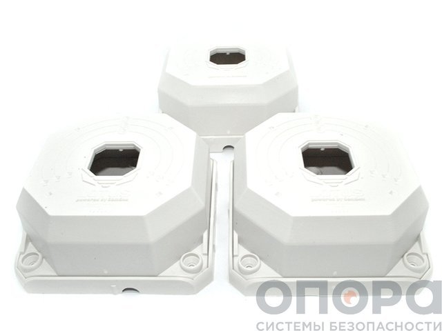 Монтажная коробка для камер видеонаблюдения CamBox Lotus Wht (комплект 3 шт.)