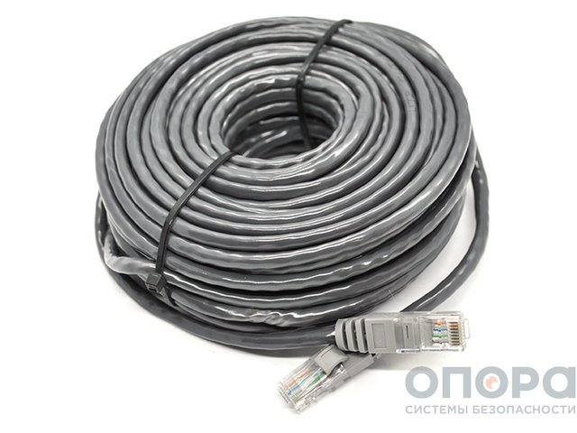 Сетевой кабель патч-корд Master MR-PC50, комплект 3 шт. (UTP / 50 метров / литой / RJ45 / Серый)