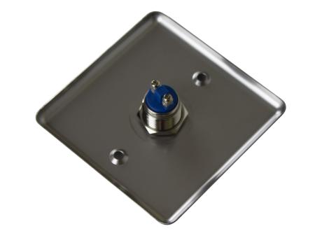 Кнопка выхода металлическая врезная c LED подсветкой AccordTec AT-H801B LED