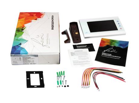 Комплект видеодомофона с вызывной панелью FOX FX-VD7S-KIT V2 (АГАТ 7W)