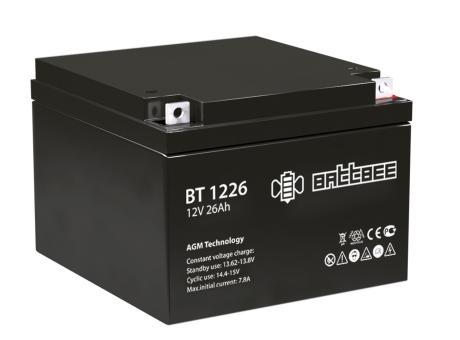 Cвинцово-кислотный аккумулятор Battbee BT 1226 (12В 26 Ач)
