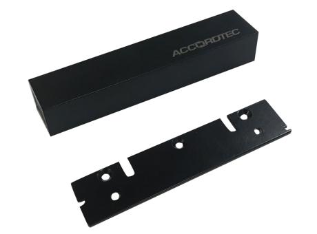 Электромагнитный замок AccordTec ML-200K Premium Black с планкой (вес удержания до 200 кг.)