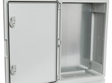 Пластиковый шкаф с непрозрачной дверцей и монтажной панелью Plastim PP3006 (350х500х190)