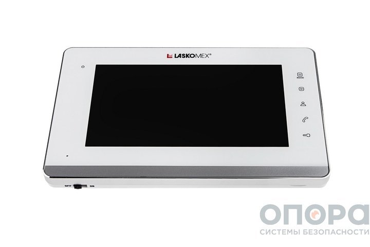 Комплект видеодомофона со встроенным блоком сопряжения и вызывной панели LaskomexPRO E-1260 (M Wt Si L) / AT-VD308H GR