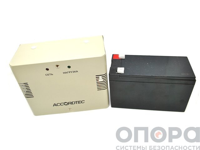 Блок бесперебойного питания AccordTec ББП-60 + Аккумулятор 7Ah/12В