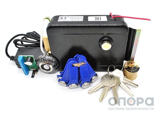 Комплект системы контроля доступа Accordtec №48 (Комплект аудиодомофона / Электромеханический замок / Ключи)