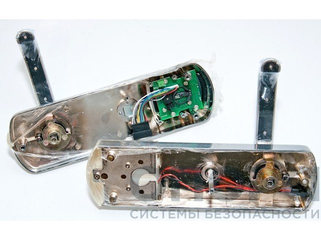 Электронный/умный замок на дверь с питанием от батареек Z-8 EHT (серебро)