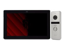 Комплект WiFi видеодомофона с вызывной панелью ATIS AD-770FHD/T Black / AT-400FHD Silver