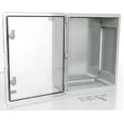 Пластиковый шкаф с прозрачной дверцей и монтажной панелью Plastim PP3017 (400х500х240)