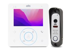 Комплект видеодомофона и вызывной панели ATIS AD-480 White / AT-380HR Silver