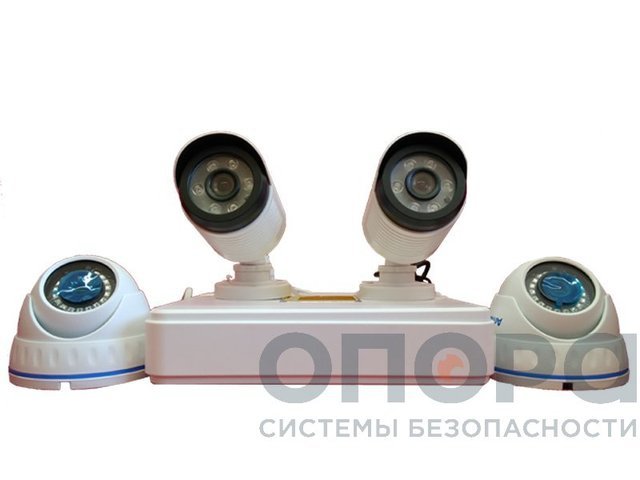 Комплект AHD видеонаблюдения на 4 видеокамеры