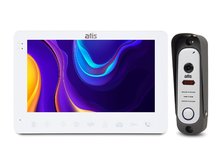 Комплект видеодомофона и антивандальной вызывной панели ATIS AD-780 White / AT-380HR Silver