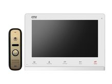 Комплект видеодомофона с вызывной панелью CTV-DP2100 W