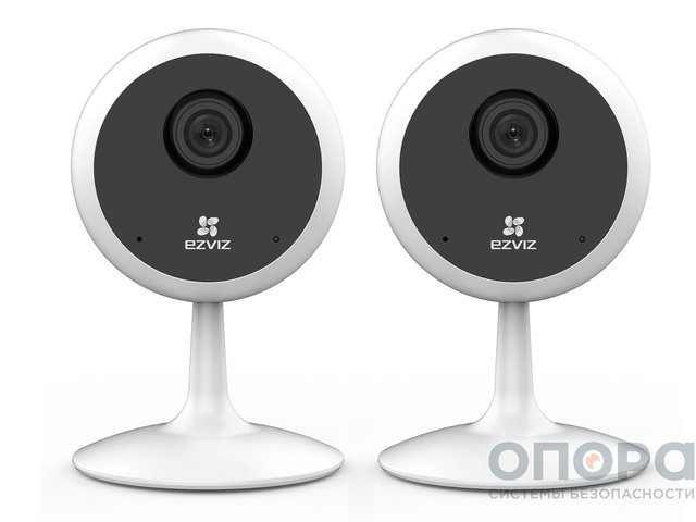Комплект WiFi видеонаблюдения для дома и офиса Ezviz C1C 720P (2 шт.)