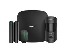 Комплект сигнализации с фотоверификацией тревог Ajax StarterKit Cam Plus Black
