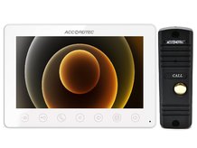 Комплект видеодомофона с установкой AccordTec AT-VD751C WH / AT-VD305N BL