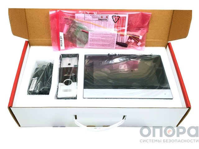 Комплект гибридной системы видеодомофона и вызывной панели с WiFi Hikvision DS-KIS302-P