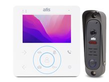 Комплект видеодомофона и вызывной панели ATIS AD-480 White / AT-380HR Black