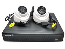 Комплект видеонаблюдения Master MR-UV04-701 / MR-HDNP2W на 2 камеры (Купольные / Пластик / 2Mpx)