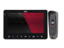 Комплект видеодомофона и антивандальной вызывной панели ATIS AD-780 Black / AT-380HR Black