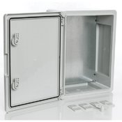 Пластиковый шкаф с непрозрачной дверцей и монтажной панелью Plastim PP3004 (300х400х170)
