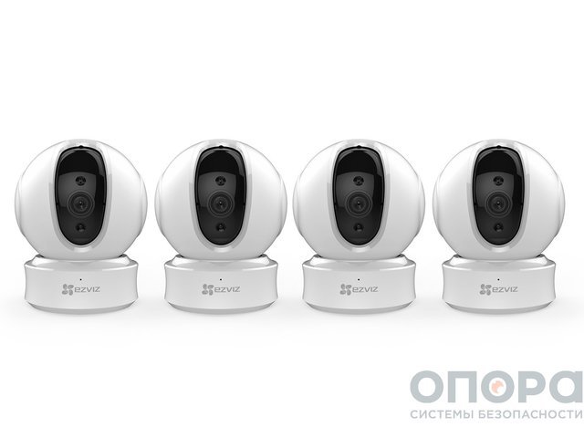 Комплект WiFi видеонаблюдения для дома или офиса Ezviz C6CN (4 шт.)