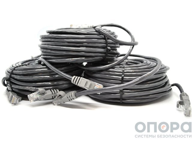 Сетевой кабель патч-корд Master MR-PC20, комплект 3 шт. (UTP / 20 метров / литой / RJ45 / Серый)