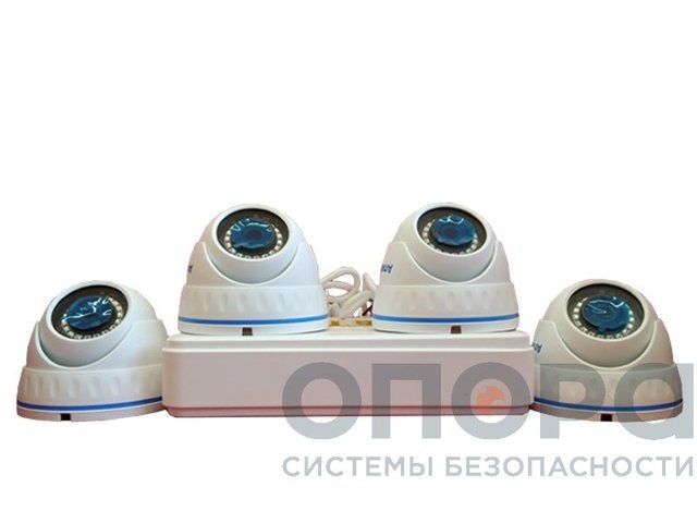 Комплект AHD видеонаблюдения на 4 камеры
