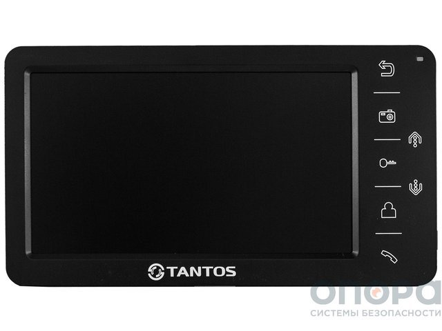 Комплект видеодомофона и вызывной панели TANTOS AMELIE BLACK / Walle+