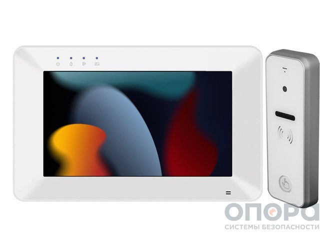 Комплект видеодомофона с вызывной панелью TANTOS Rocky / IPanel 2 (White)