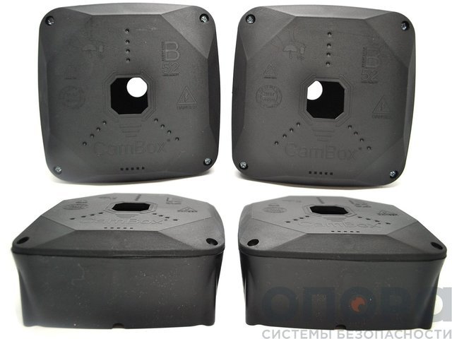 Монтажная коробка для камер видеонаблюдения CamBox B52 PRO BOX BLK (комплект из 4 шт.)