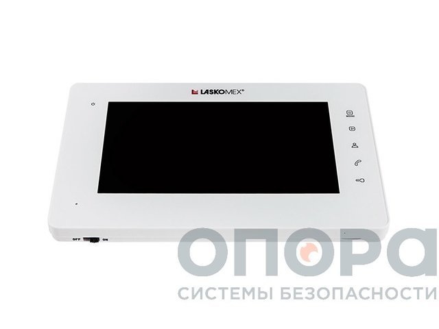 Комплект видеодомофона со встроенным блоком сопряжения и вызывной панели LaskomexPRO E-1260 (Pl Wt Wt) / AT-VD305N SL